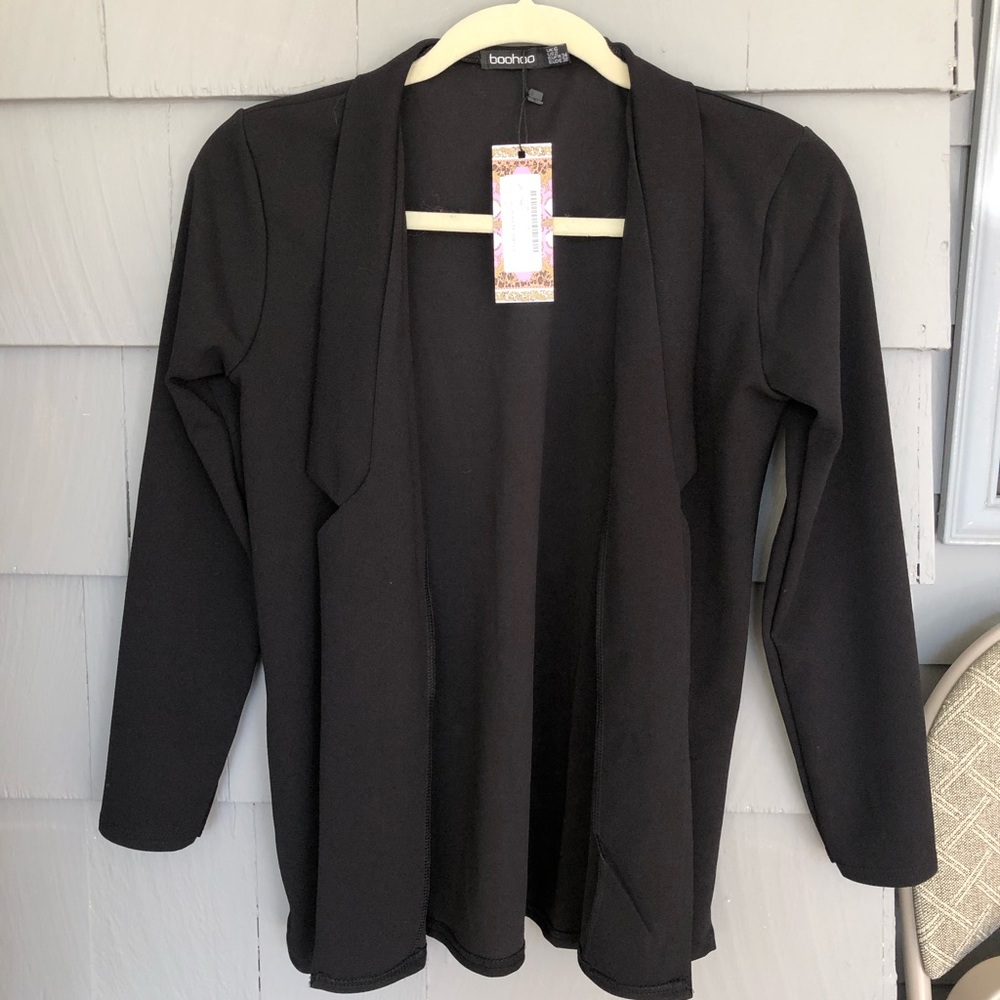 Petite Black Boohoo Blazer